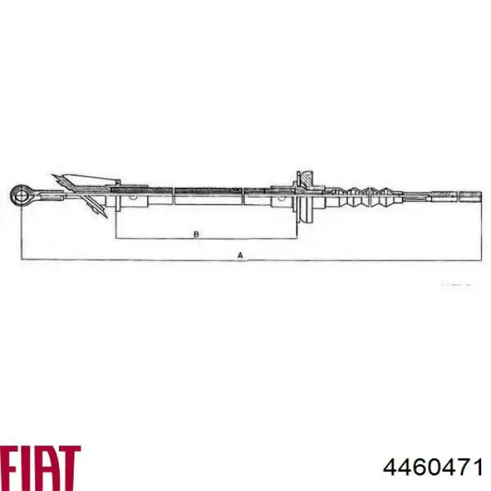 4460471 Fiat/Alfa/Lancia Трос сцепления