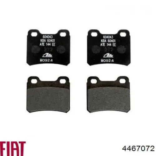 Колодки дисковые  Fiat/Alfa/Lancia 4467072 цена, от 10.15 USD