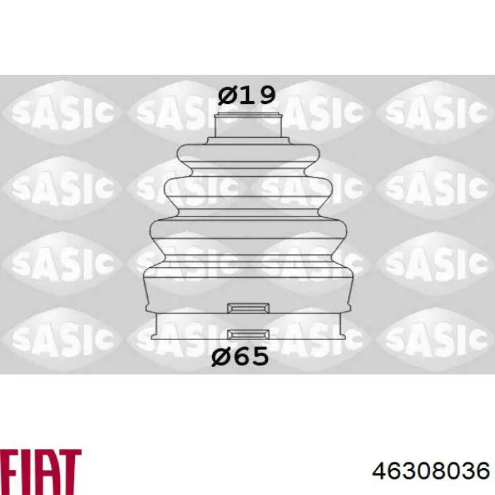 Пыльник шарнира угловых скоростей внутренний передний Fiat/Alfa/Lancia 46308036 цена, от 6.14 USD