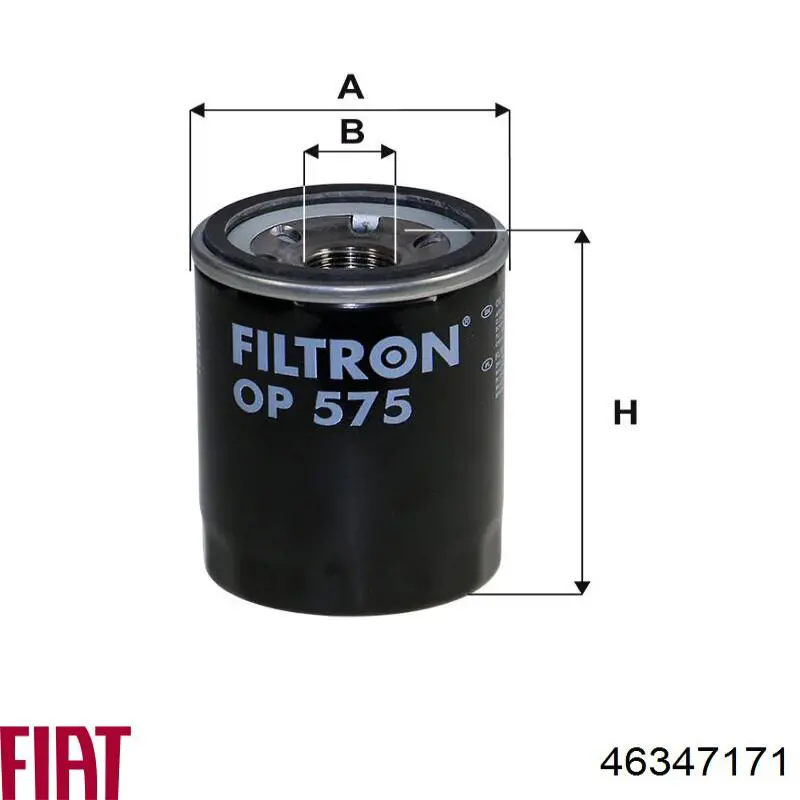 Filtro de óleo 46347171 Fiat/Alfa/Lancia