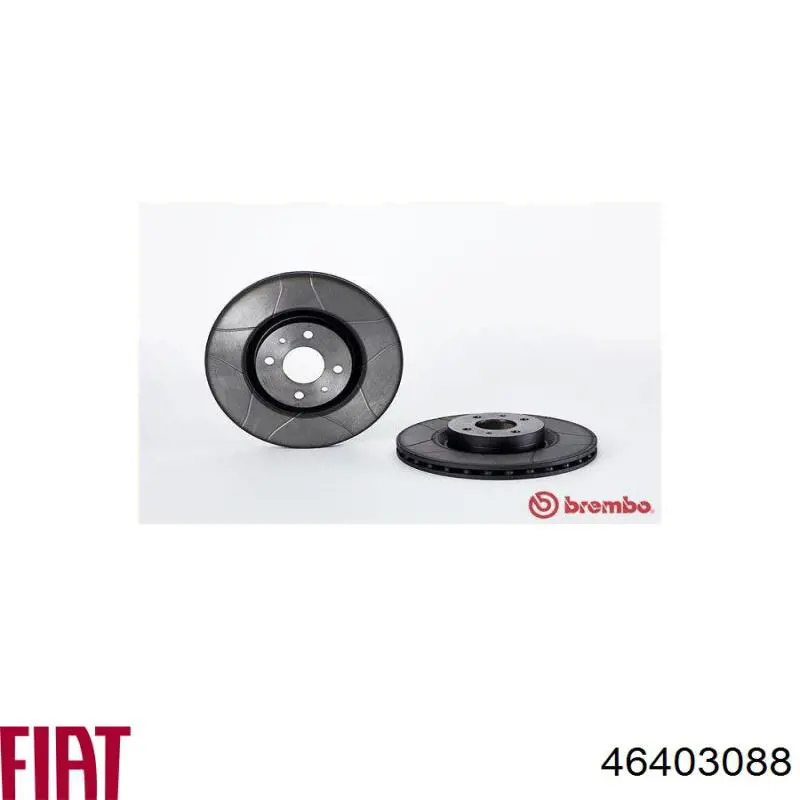 Передний тормозной диск Fiat/Alfa/Lancia 46403088