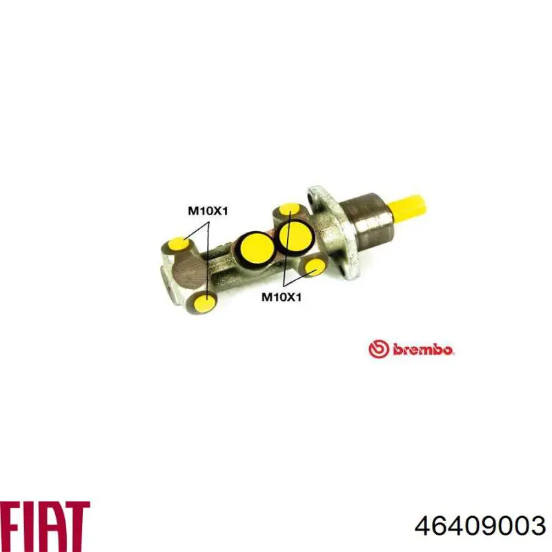 Цилиндр главный тормоза (гидротормозов) Fiat/Alfa/Lancia 46409003 цена, от  