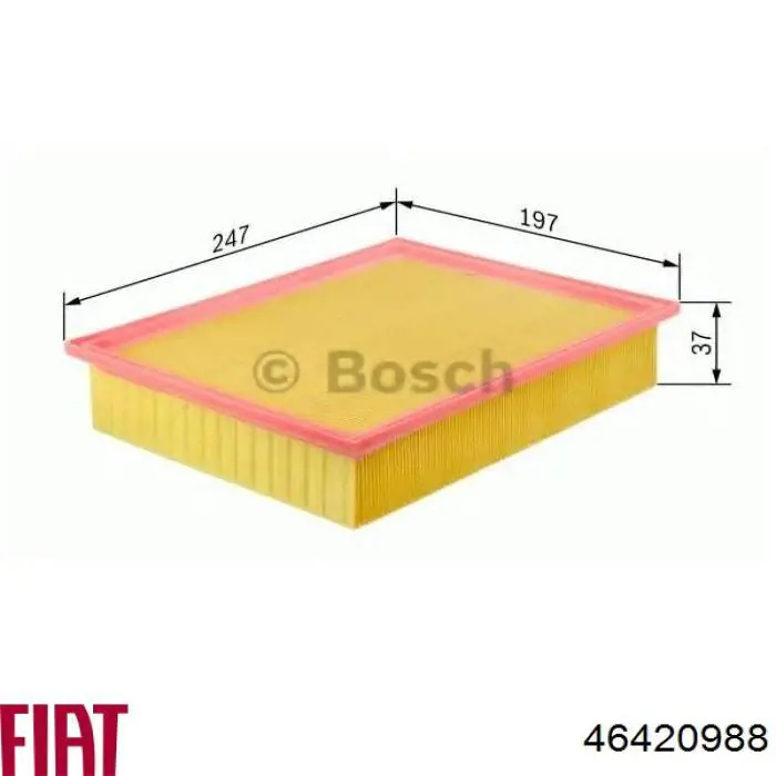 Купить 46420988 Fiat/Alfa/Lancia Автомобильный фильтр воздуха