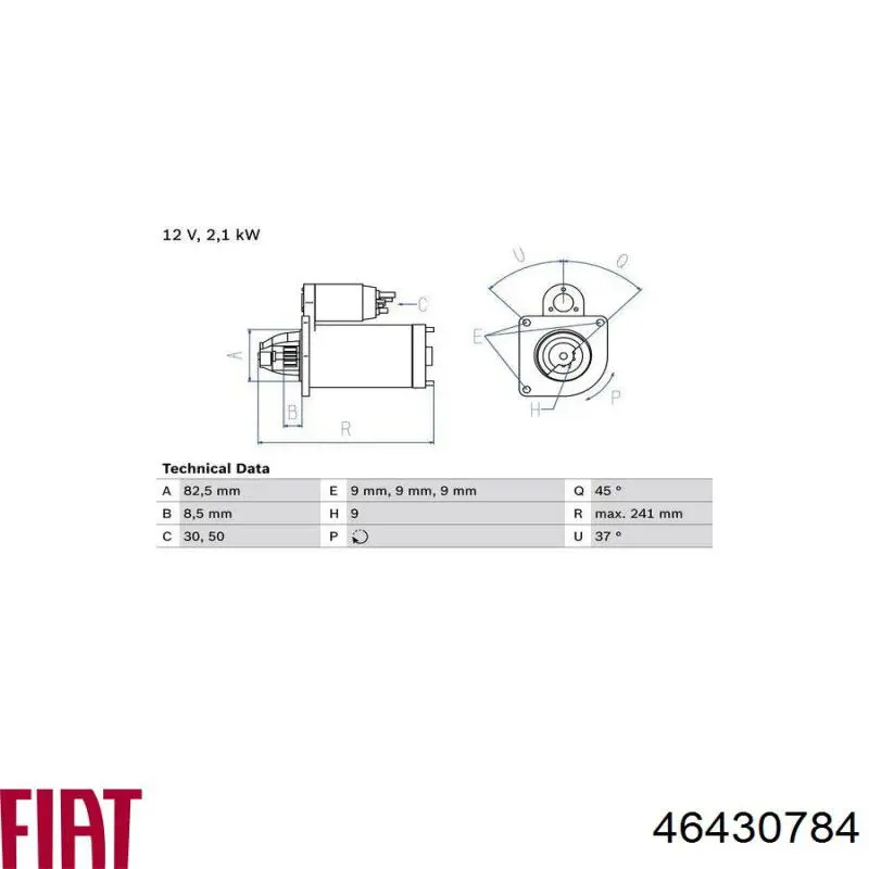 46430784 Fiat/Alfa/Lancia Стартер автомобиля