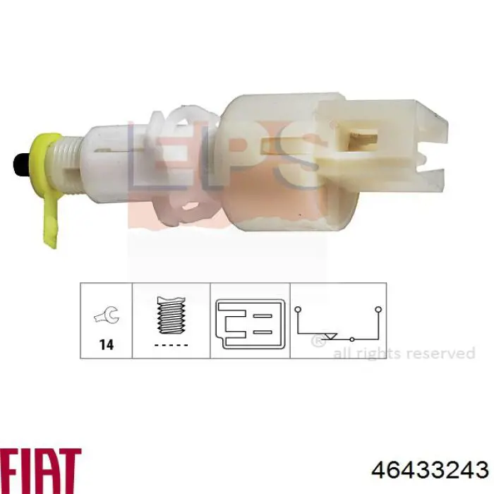 Купить 46433243 Fiat/Alfa/Lancia Лягушка стоп сигнала