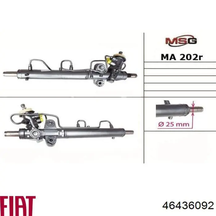 Реечный рулевой механизм Fiat/Alfa/Lancia 46436092 цена, от 190.03 USD