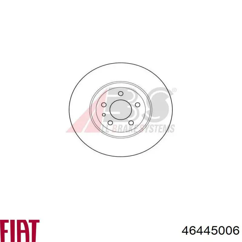 46445006 Fiat/Alfa/Lancia диск тормозной передний