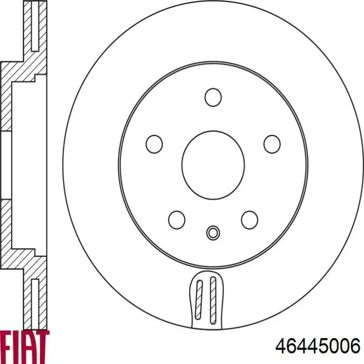 Передние тормозные диски 46445006 Fiat/Alfa/Lancia