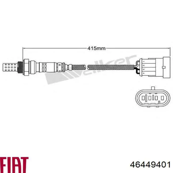 Лямбдазонд, датчик кислорода до катализатора Fiat/Alfa/Lancia 46449401 цена, от 39.55 USD