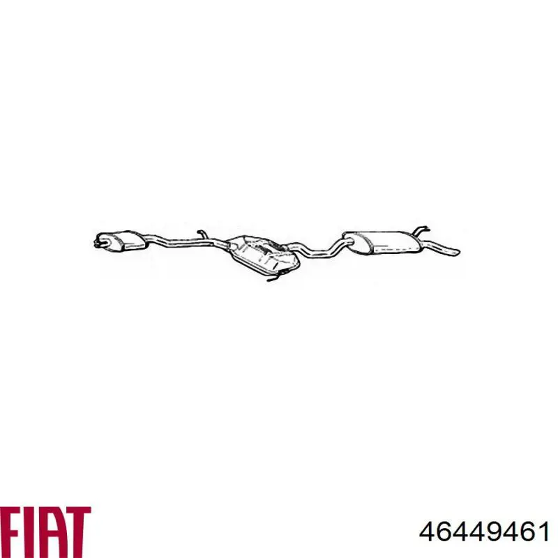 Купить 46449461 Fiat/Alfa/Lancia Глушитель задний