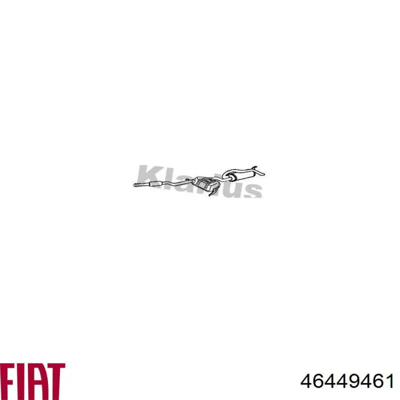 Выхлоп задний Fiat/Alfa/Lancia 46449461 цена, от 109.45 USD