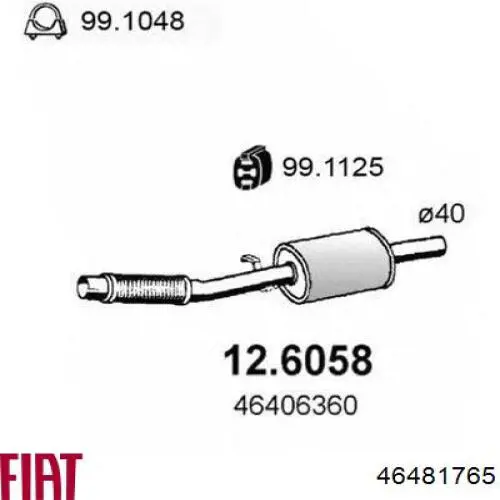  46481765 Fiat/Alfa/Lancia