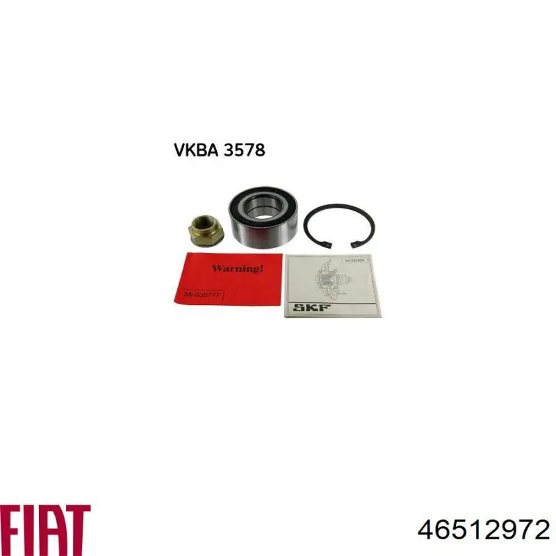 Комплект подшипника ступицы колеса Fiat/Alfa/Lancia 46512972 цена, от 24.03 USD