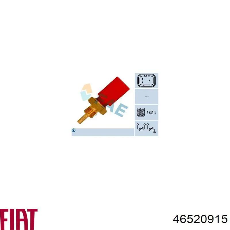 Датчик указателя температуры охлаждающей жидкости Fiat/Alfa/Lancia 46520915 цена, от 7.20 USD