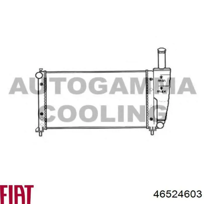 Радиатор 46524603 Fiat/Alfa/Lancia