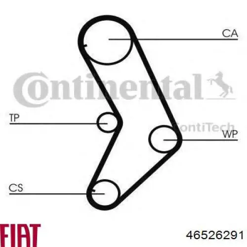 Купить 46526291 Fiat/Alfa/Lancia Ремень газораспределительного механизма