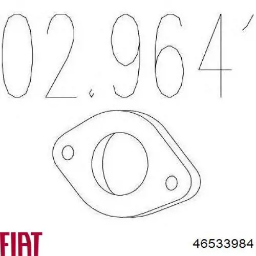 Прокладки выхлопной системы Fiat/Alfa/Lancia 46533984 цена, от 2.23 USD