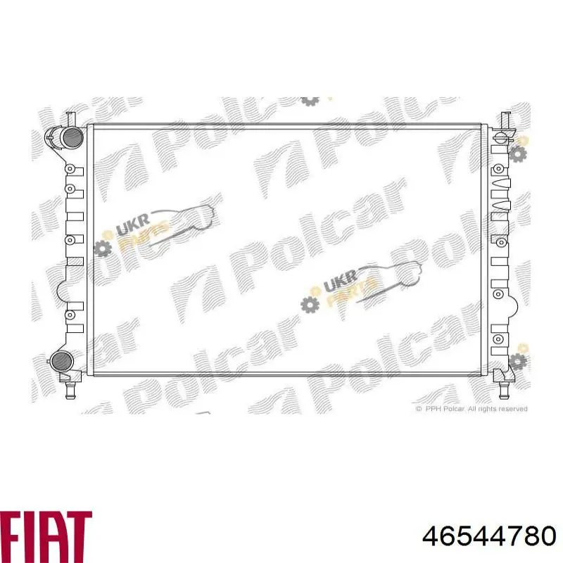 Радиатор охлаждения двигателя Fiat/Alfa/Lancia 46544780 цена, от 17.30 USD