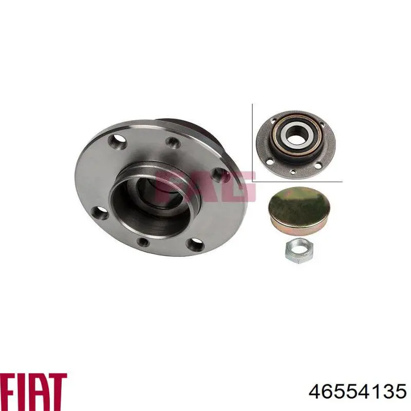 Ступица заднего колеса Fiat/Alfa/Lancia 46554135