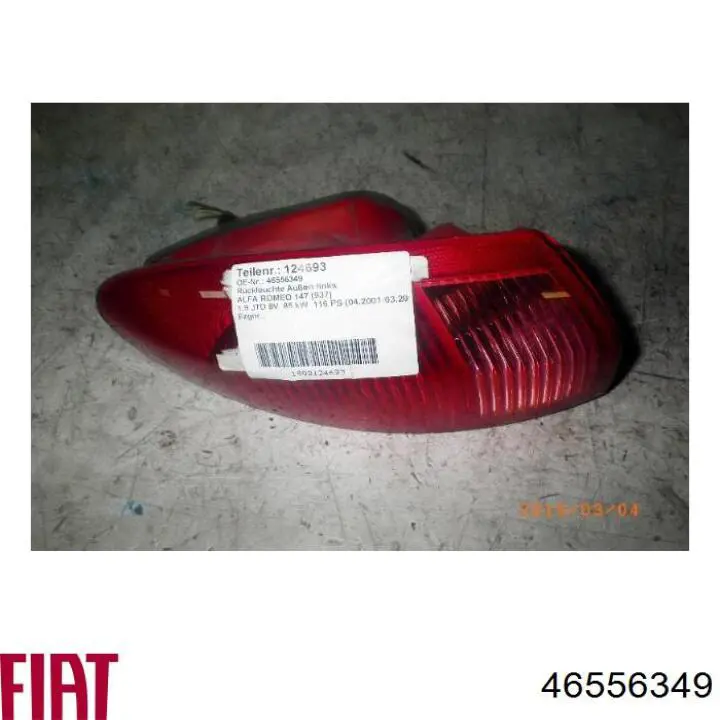 Задняя левая внешняя фара Fiat/Alfa/Lancia 46556349 цена, от 25.34 USD