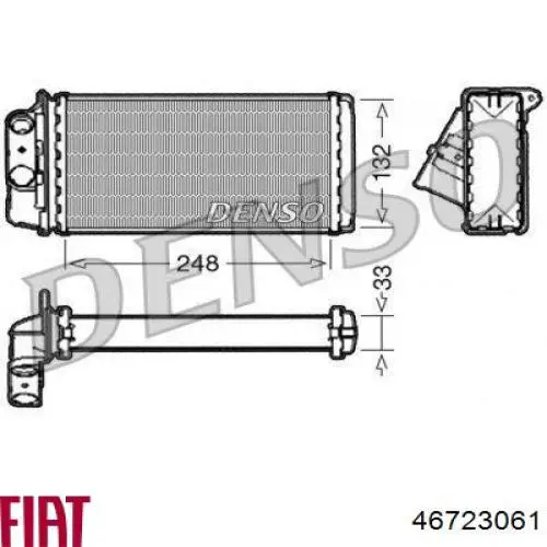 Купить 46723061 Fiat/Alfa/Lancia Радиатор печки