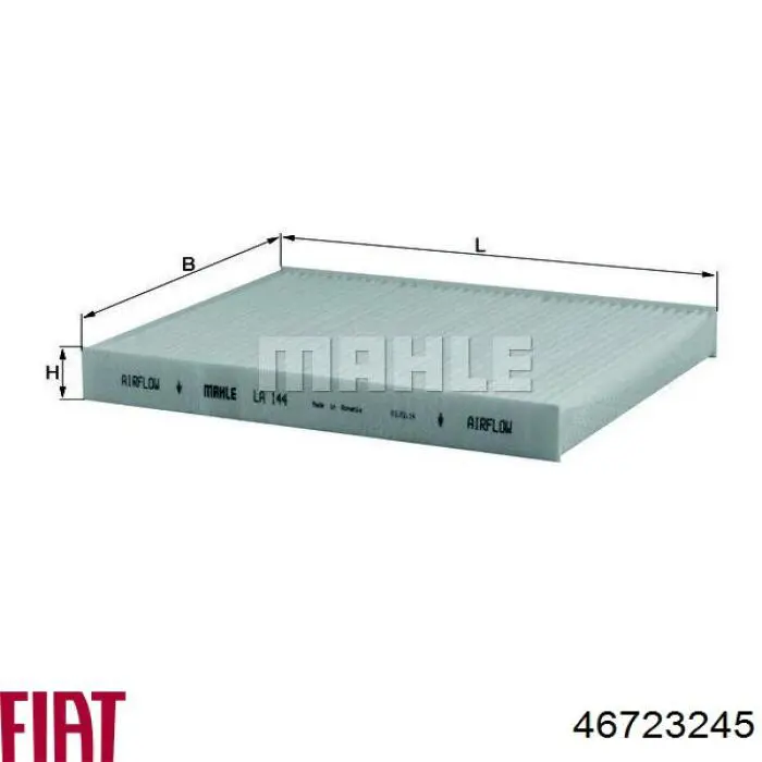 Фильтр воздушный отопителя Fiat/Alfa/Lancia 46723245 цена, от 2.85 USD