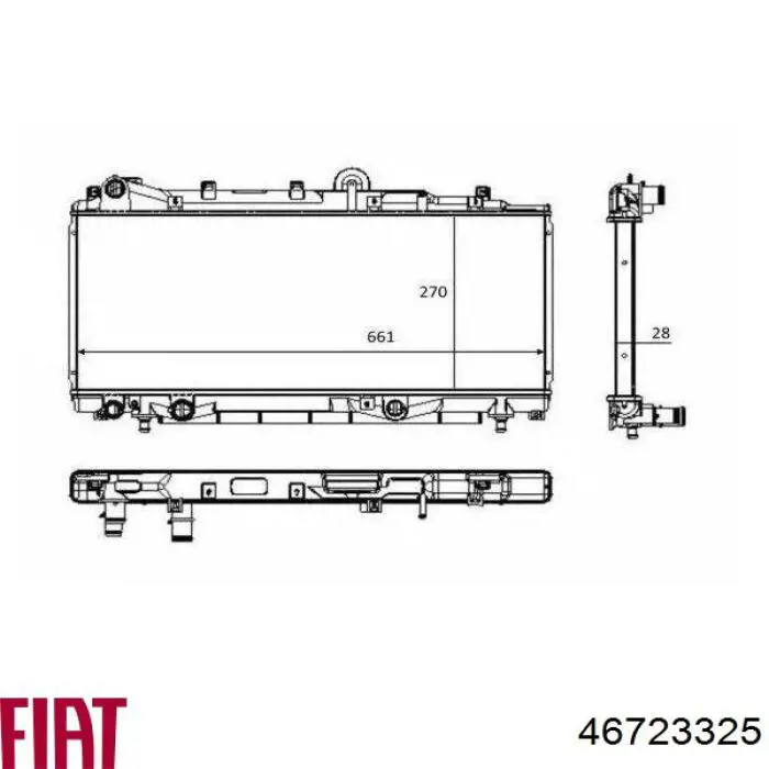 Радиатор 7794871 Fiat/Alfa/Lancia