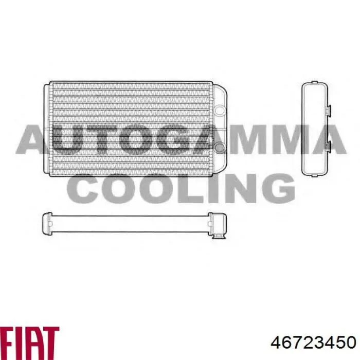Радиатор печки (отопителя) Fiat/Alfa/Lancia 46723450 цена, от 35.73 USD