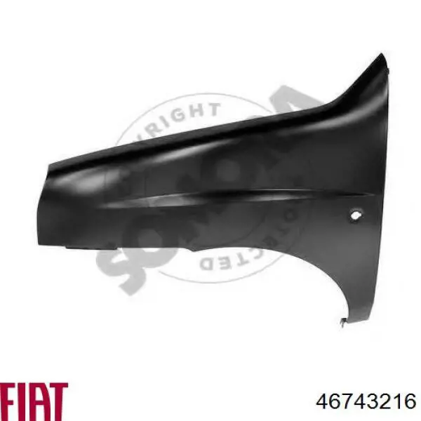 Крыло переднее левое 98808123 Fiat/Alfa/Lancia