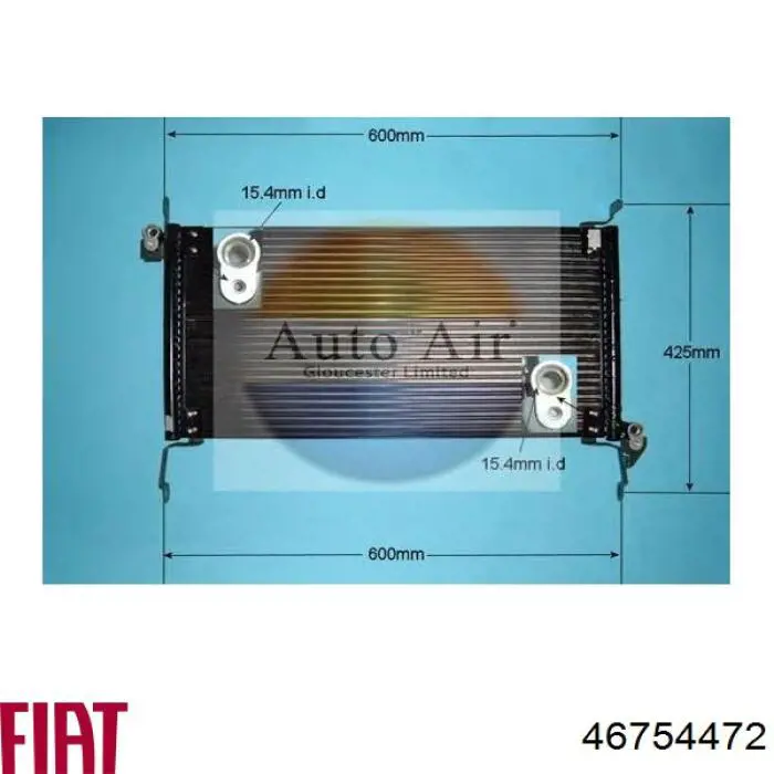 46754472 Fiat/Alfa/Lancia радиатор кондиционера