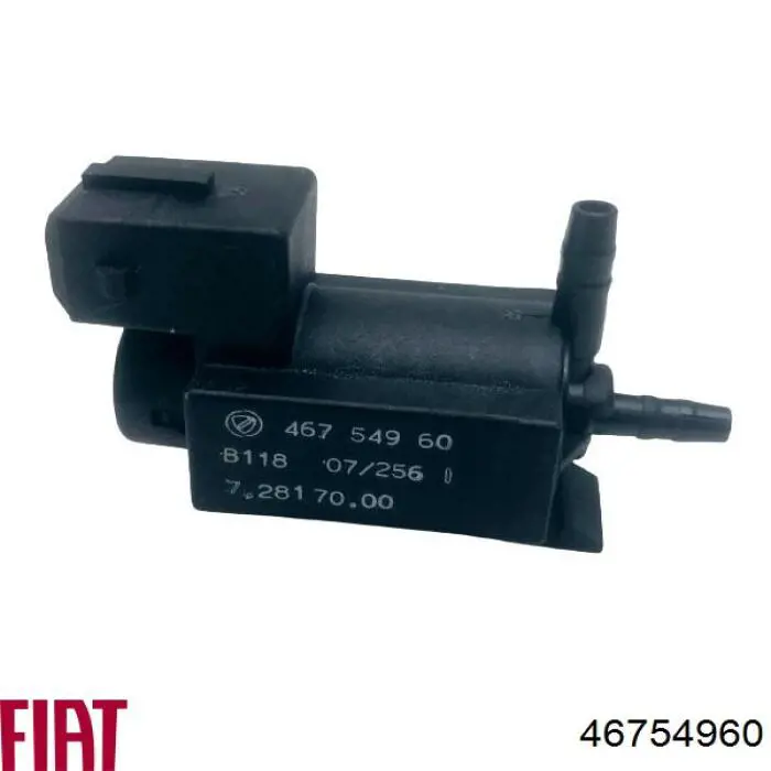 Válvula solenoide de controlo de comporta de ar secundário para Fiat Punto (188)