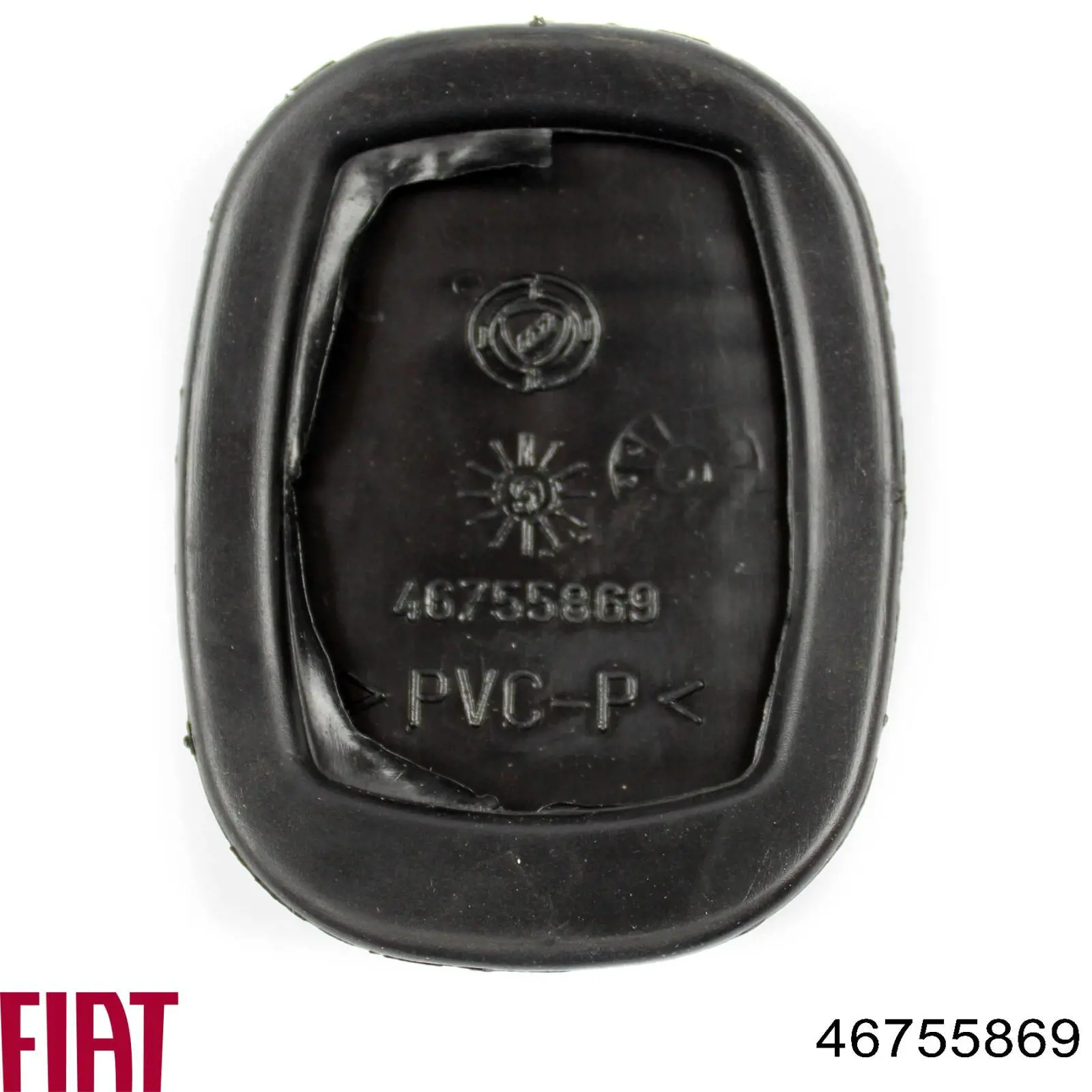 Placa sobreposta de pedal de embraiagem para Fiat Stilo (192)