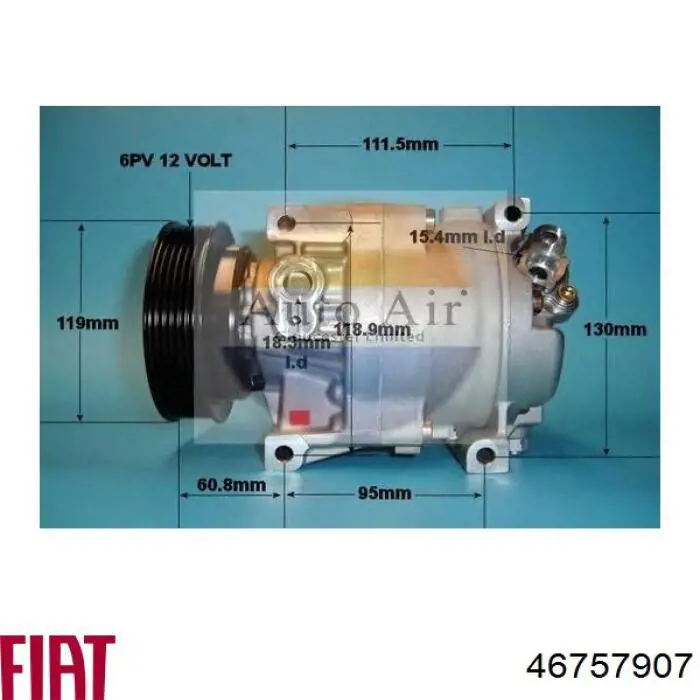 Насос кондиционера Fiat/Alfa/Lancia 46757907