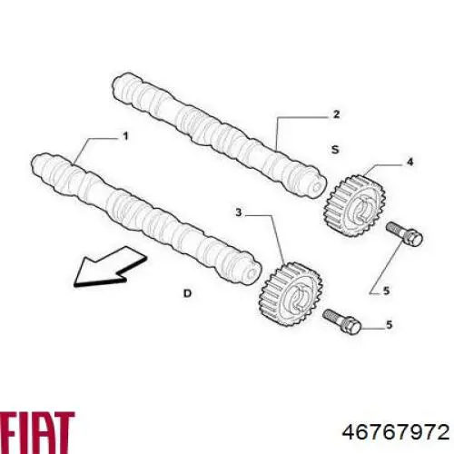 Купить 46767972 Fiat/Alfa/Lancia Толкатель клапанов двигателя