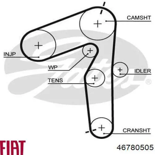 Купить 46780505 Fiat/Alfa/Lancia Ремень газораспределительного механизма