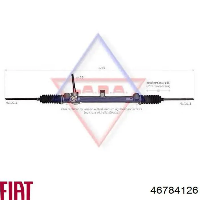 Реечный рулевой механизм Fiat/Alfa/Lancia 46784126 цена, от 114.44 USD