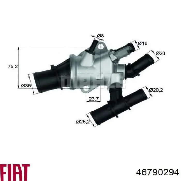 Кожух термостата Fiat/Alfa/Lancia 46790294 цена, от 38.22 USD