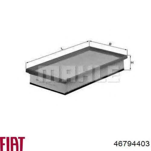 46794403 Fiat/Alfa/Lancia Воздушный фильтр двигателя