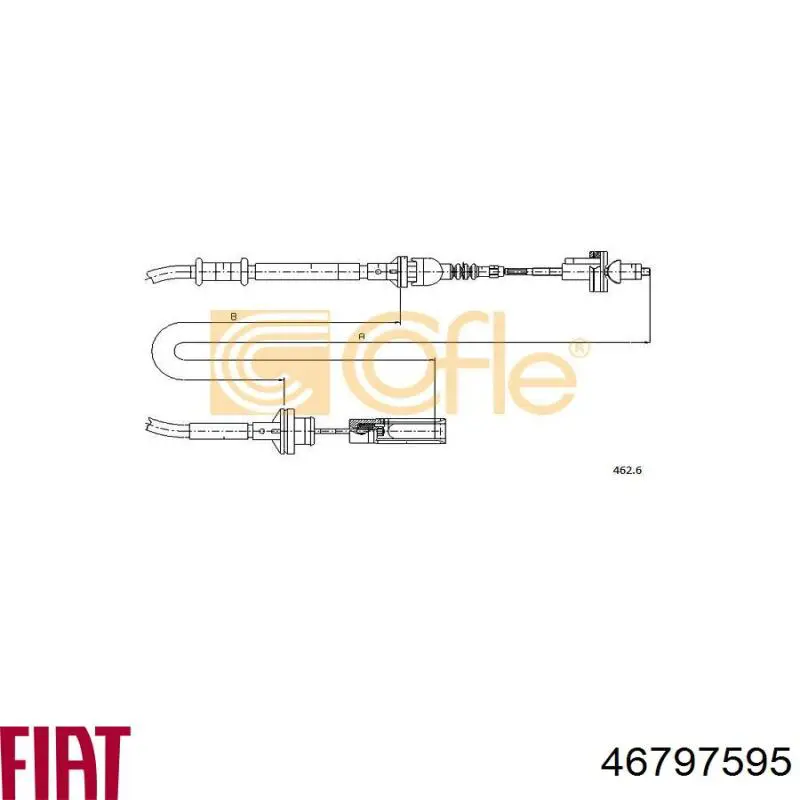 Трос сцепления Fiat/Alfa/Lancia 46797595 цена, от 12.84 USD