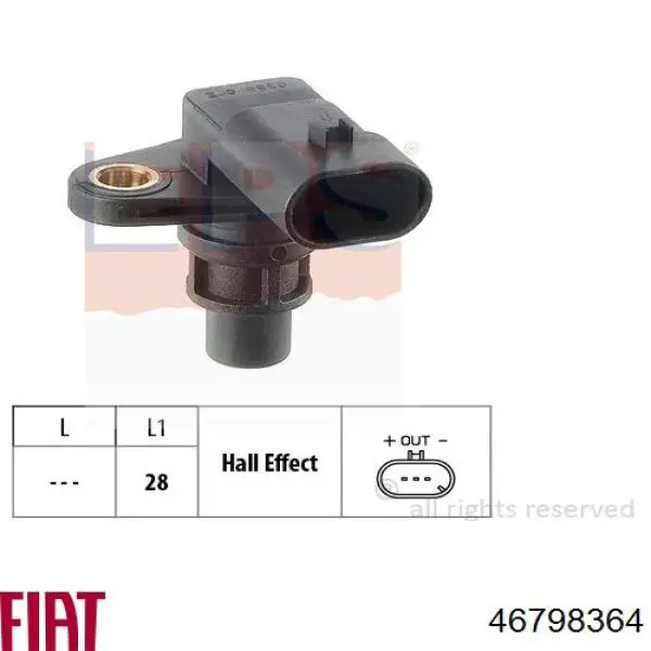 Датчик фаз Fiat/Alfa/Lancia 46798364 цена, от 20.52 USD