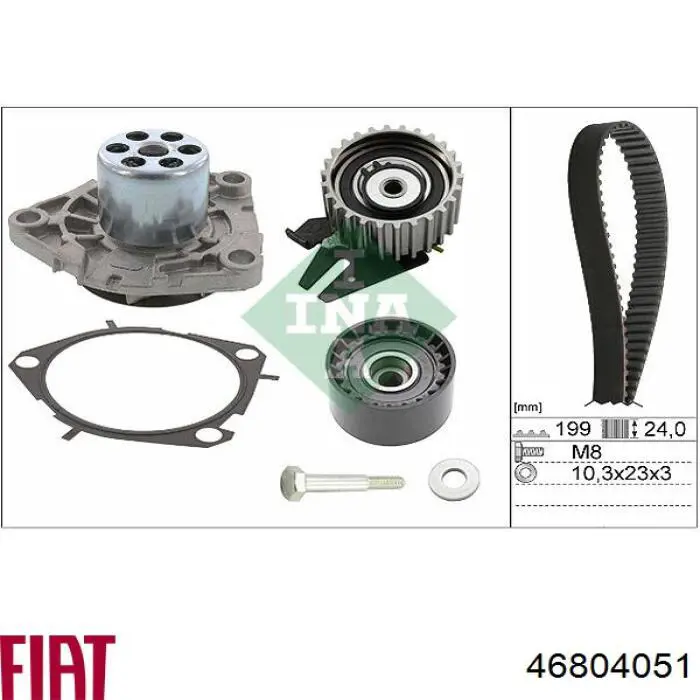 Помпа охлаждения Fiat/Alfa/Lancia 46804051 цена, от 40.24 USD
