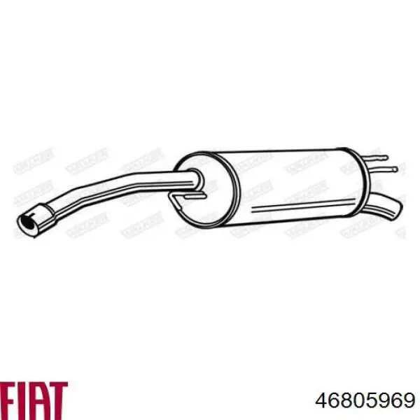 46805969 Fiat/Alfa/Lancia Выхлопная труба