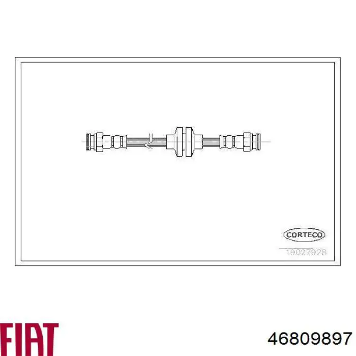 Тормозной шланг задний Fiat/Alfa/Lancia 46809897 цена, от 7.93 USD