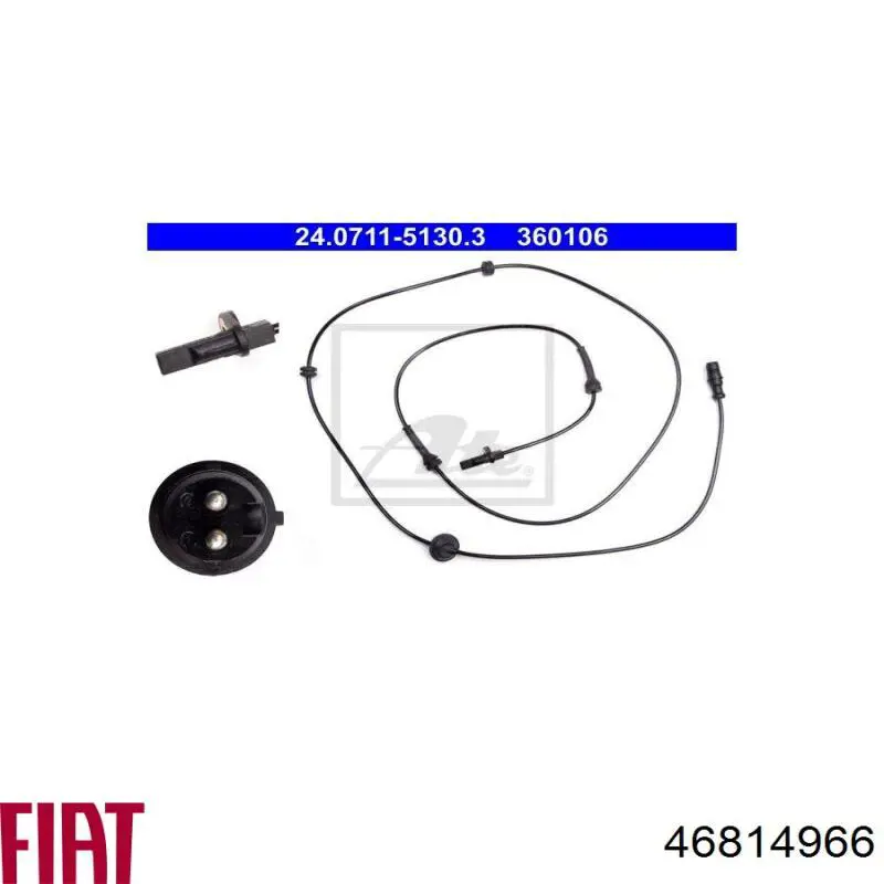 Купить 46814966 Fiat/Alfa/Lancia Датчик АБС задний
