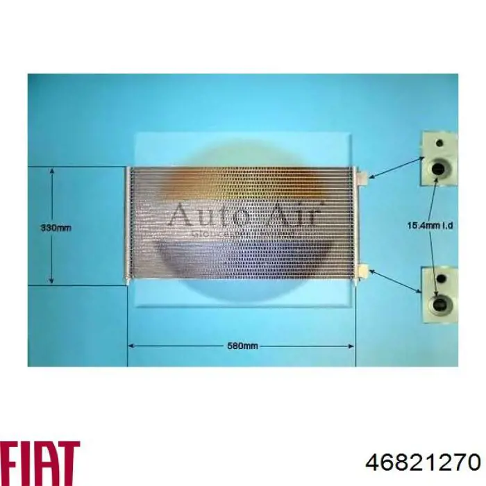 46821270 Fiat/Alfa/Lancia radiador de aparelho de ar condicionado