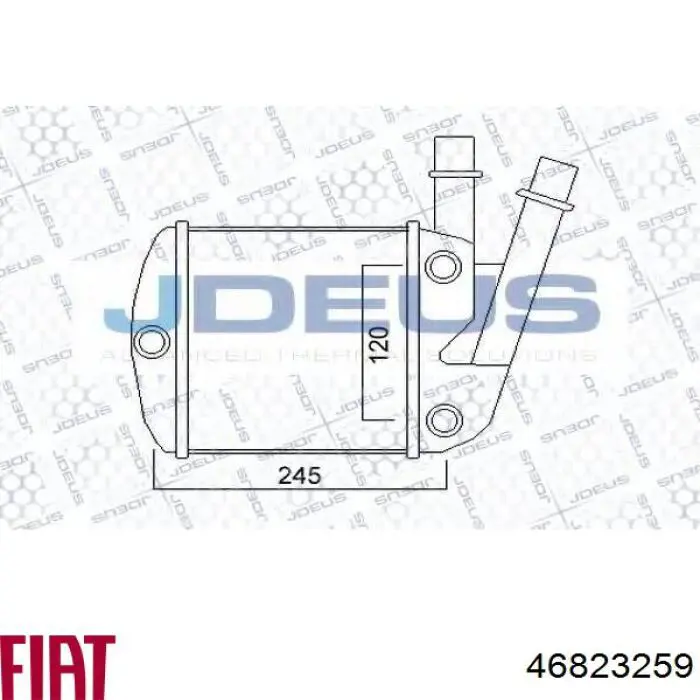 Система охлаждения наддувочного воздуха Fiat/Alfa/Lancia 46823259 цена, от 69.10 USD