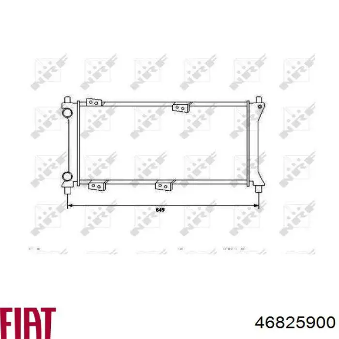 Радиатор 46825900 Fiat/Alfa/Lancia