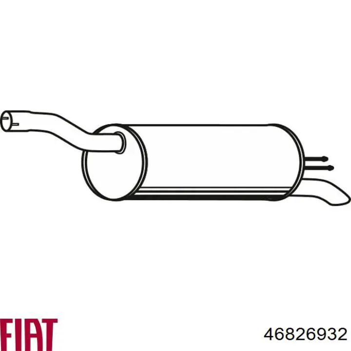 Глушитель задний 46826932 Fiat/Alfa/Lancia