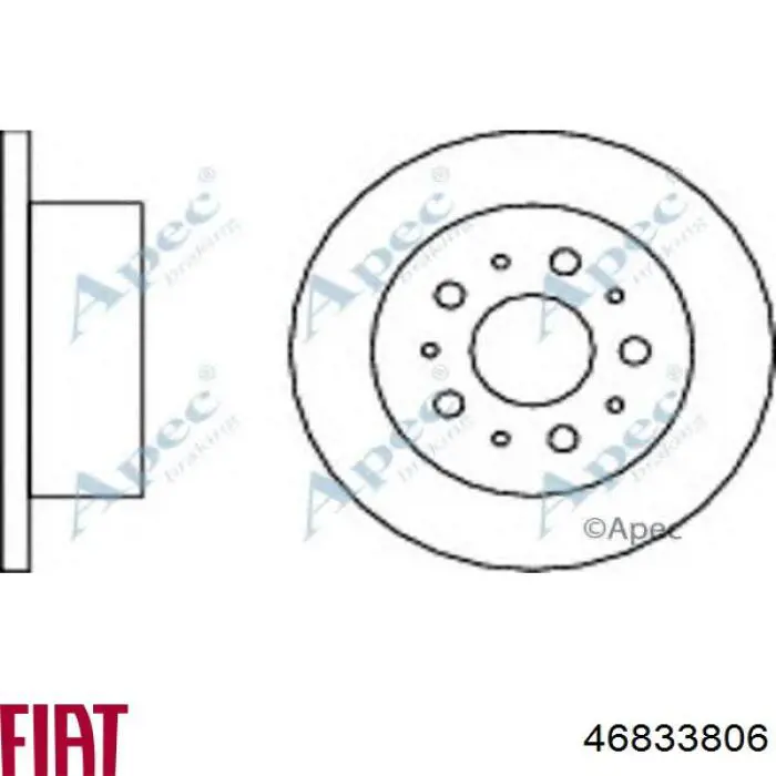 46833806 Fiat/Alfa/Lancia Дисковый тормоз