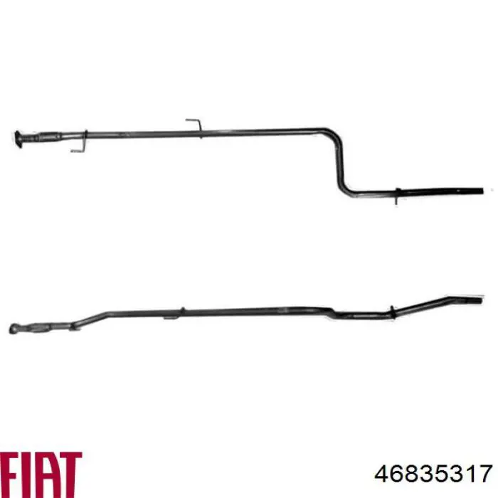 Приемная труба глушителя Fiat/Alfa/Lancia 46835317 цена, от 46.08 USD